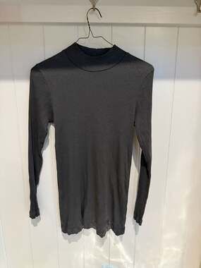 Bitte Kai Rand Ribbed Mock Neck Long Sleeve Top